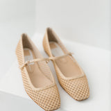 Reyes Ballet Flats | Light Natural Woven Raffia