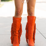 Twister Leather Boot | Orange