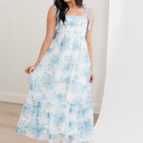 Fresh Blooms Maxi Dress | Blue