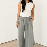 Willow Striped Pant | Grey