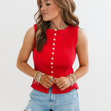 Tilly Vest | Tomato Puree