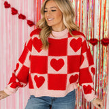 Lovestruck Colorblock Heart Sweater
