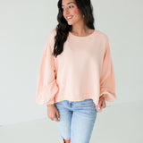 Trish Sweatshirt | Summer Peach