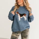 Hound Dog Sweater | Blue