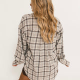 Ashley Plaid Shirt | Ivory Combo Krista