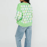 Lime Green Golf Ball & Tee Sweatshirt | Queen Of Sparkles