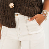 Extra Credit Pant | Ecru