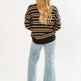 Everyday Sweater | Mocha Stripes