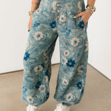 Daisy Daze Pants | Vintage Navy