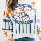 Grey Rodeo Queen Sweatshirt