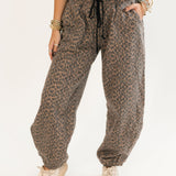 My Way Sweatpant | Chocolate Leopard
