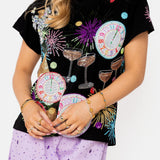 Black NYE Icon Tee | Queen Of Sparkles