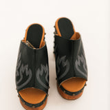 Free Spirit Wooden Sandal | Black