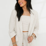 Georgia Stripe Top | Natural