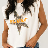 Wild At Heart Muscle Tee