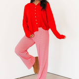Piper Cardigan | Cherry Red