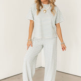 Bailey Stripe Tee | Light Blue