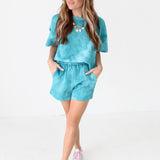 Lets Get Away Top | Teal