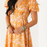 Sunset Garden Mini Dress