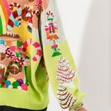 Multi Christmas Candyland Knit Sweater | Queen Of Sparkles
