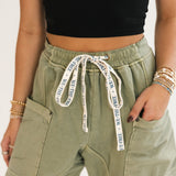 Jet Set Knit Pull On Pant | Oil Green
