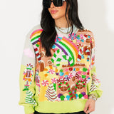 Multi Christmas Candyland Knit Sweater | Queen Of Sparkles