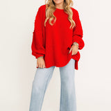 Soft Stitch Sweater | Red