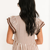 Timeless Lines Midi Dress | Brown