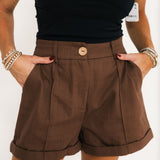 Elle Shorts | Brown