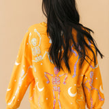 Orange Dancing Skeleton Sweatshirt | Queen Of Sparkles