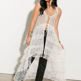 Ever After Maxi Top | Cream Lace