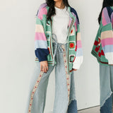 Free Spirit Patchwork Cardigan | Green