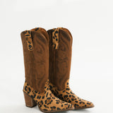 Hensley Leather Boot | Leopard