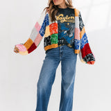 Color Block Knit Cardigan | Rainbow