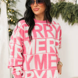 Very Merry Sweater | Pink