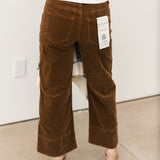 Corduroy Wide Leg Jeans | Teddy Bear