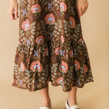 Chocolate Kisses Floral Dress