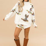 Ivory Flying Ducks Short | Queen Of Sparkles