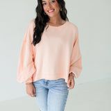 Trish Sweatshirt | Summer Peach