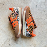 Jogger L Sneakers | Mix Cuoio Orange