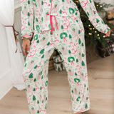 Charlotte Satin Pants Set | Home For Christmas