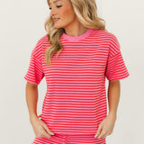 Posey Striped Shorts | Pink