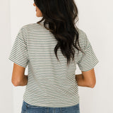 Cassandra Striped Tee | Oat