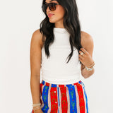 Stripe Boxer Shorts | Lucky Girl