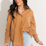 Classic Button Up | Camel