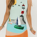 Sail Boat & Light House Knit Tank Dress | Queen Of Sparkles