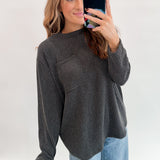 Everyday Love Top | Charcoal