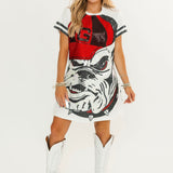 Licensed UGA Oversized Mascot Tee Dress | Queen Of Sparkles