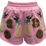 Light Pink Milk & Cookies Shorts