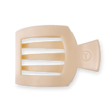 TELETIES FLAT SQUARE CLIP - LARGE | ALMOND BEIGE